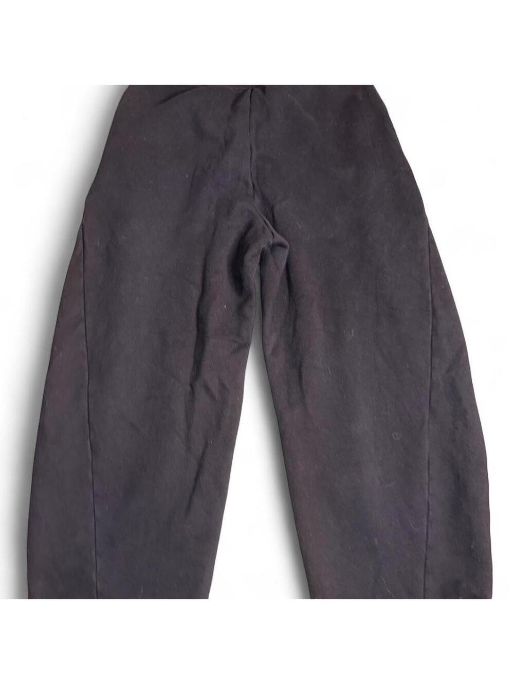 Aritzia Womens mega fit sweat fleece black barrel leg sweatpants sz M adjustable - Picture 6 of 8